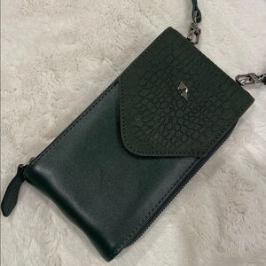 Dark Green Compact Crossbody Bag